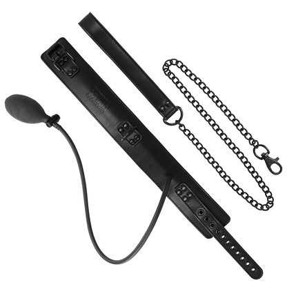FETISH SUBMISSIVE BONDAGE - INFLATABLE STRANGLING COLLAR WITH CHAIN - My naughty haven #