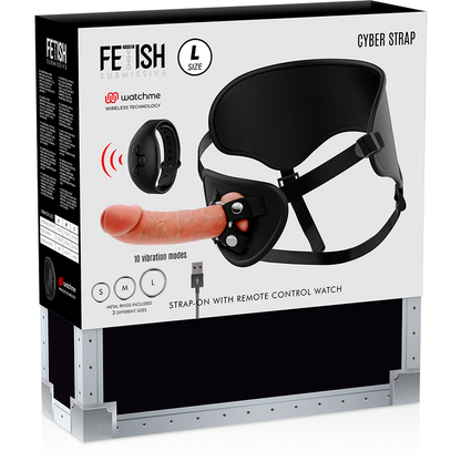 FETISH SUBMISSIVE CYBER STRAP - HARNESS WITH REMOTE CONTROL DILDO WATCHME L TECHNOLOGY - My naughty haven #