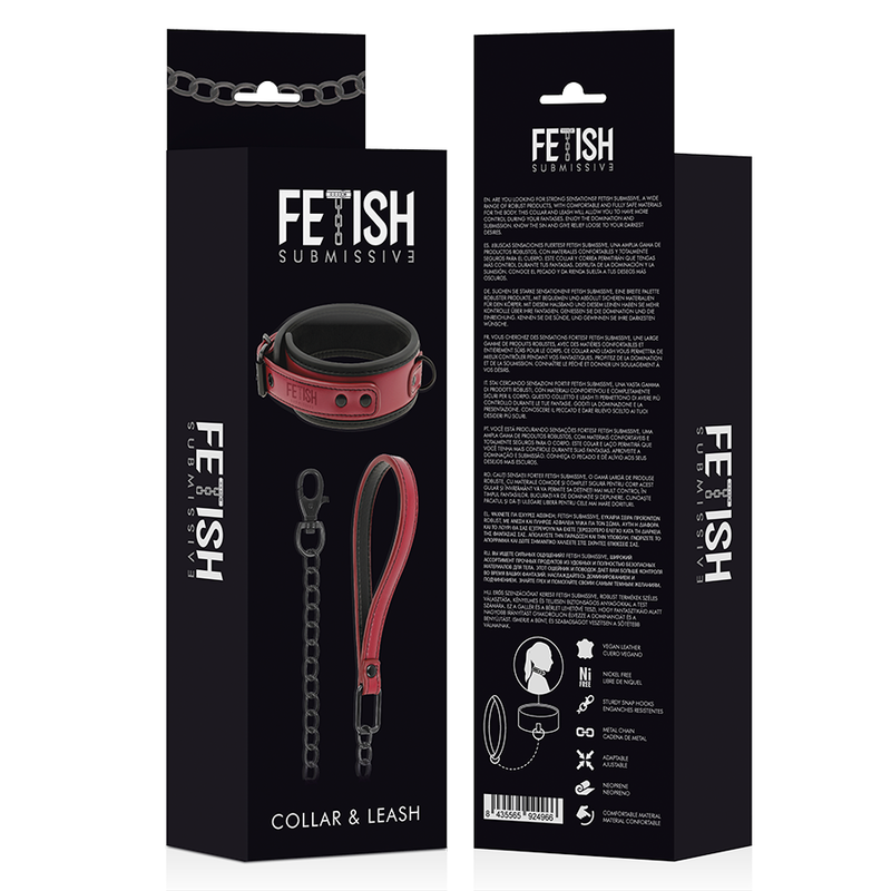 FETISH SUBMISSIVE DARK ROOM - NEOPRENE LINING CHAIN NECKLACE - My naughty haven #