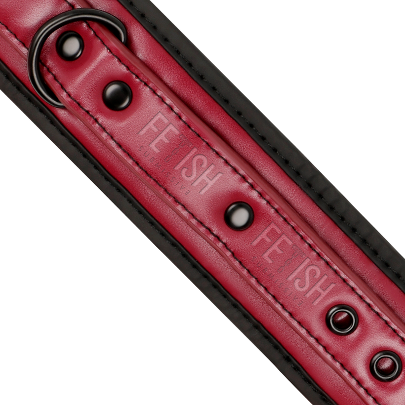 FETISH SUBMISSIVE DARK ROOM - VEGAN LEATHER HANDCUFFS WITH NEOPRENE LINING - My naughty haven #