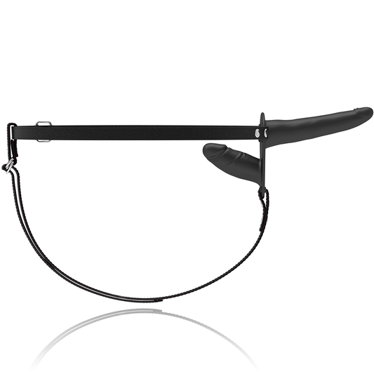 Фетиш покорен колан - черно двойно проникване