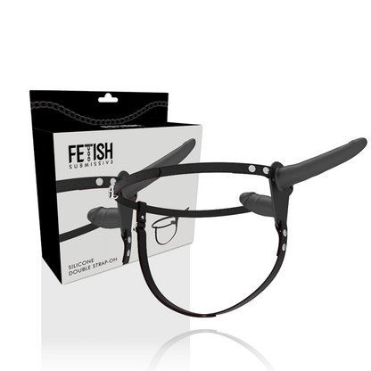 FETISH SUBMISSIVE HARNESS - BLACK DOUBLE PENETRATION - My naughty haven #