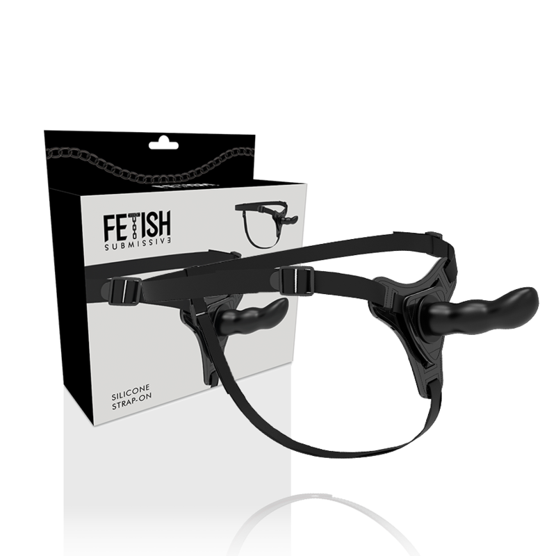 FETISH SUBMISSIVE HARNESS - BLACK SILICONE G-SPOT 16 CM - My naughty haven #