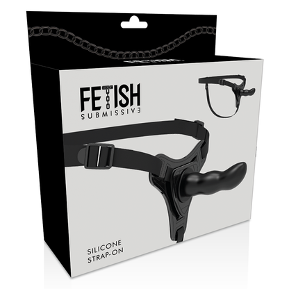 FETISH SUBMISSIVE HARNESS - BLACK SILICONE G-SPOT 16 CM - My naughty haven #