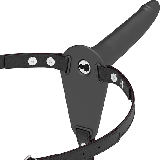 FETISH SUBMISSIVE HARNESS - BLACK SILICONE VIBRATOR 15 CM - My naughty haven #