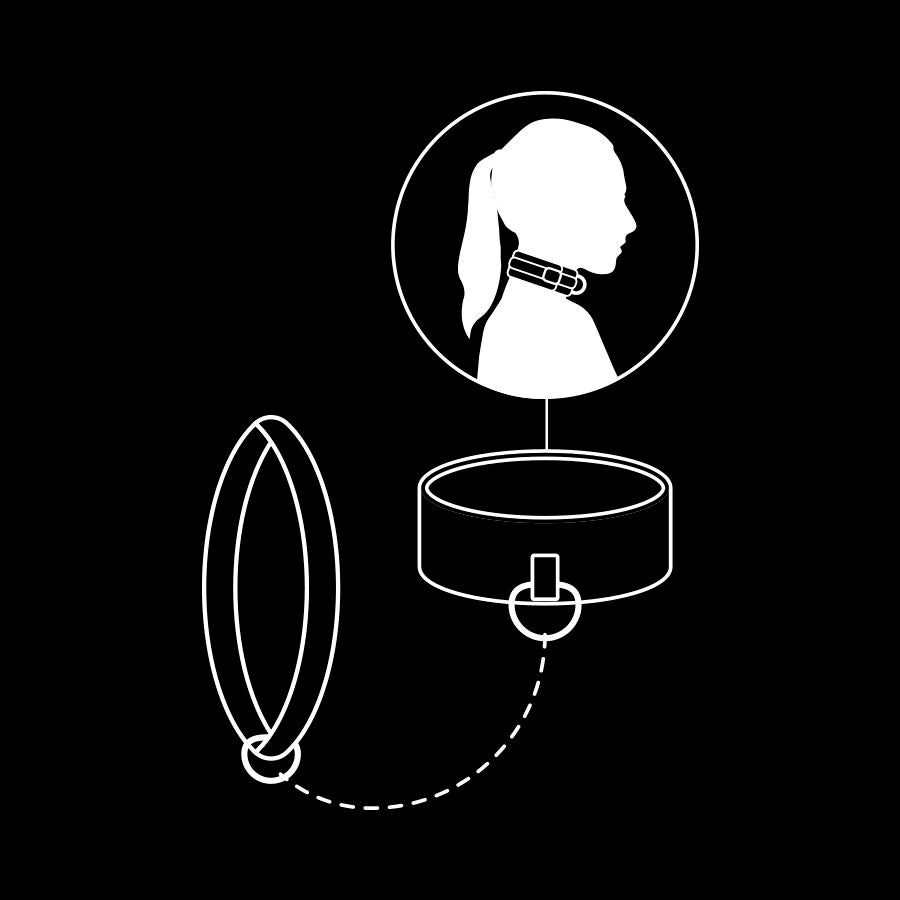 FETISH SUBMISSIVE - NOPRENE LINING CHAIN NECKLACE - My naughty haven #