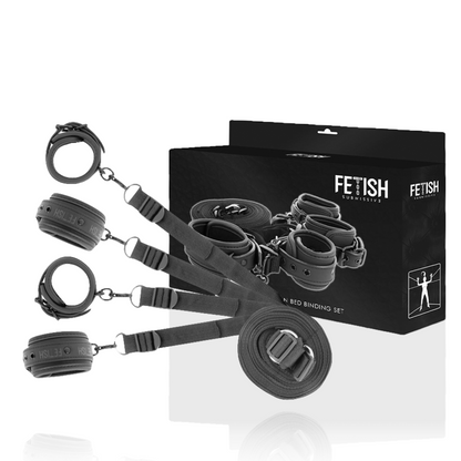 FETISH SUBMISSIVE - SET OF HANDCUFFS AND TIES WITH NOPRENE LINING - My naughty haven #