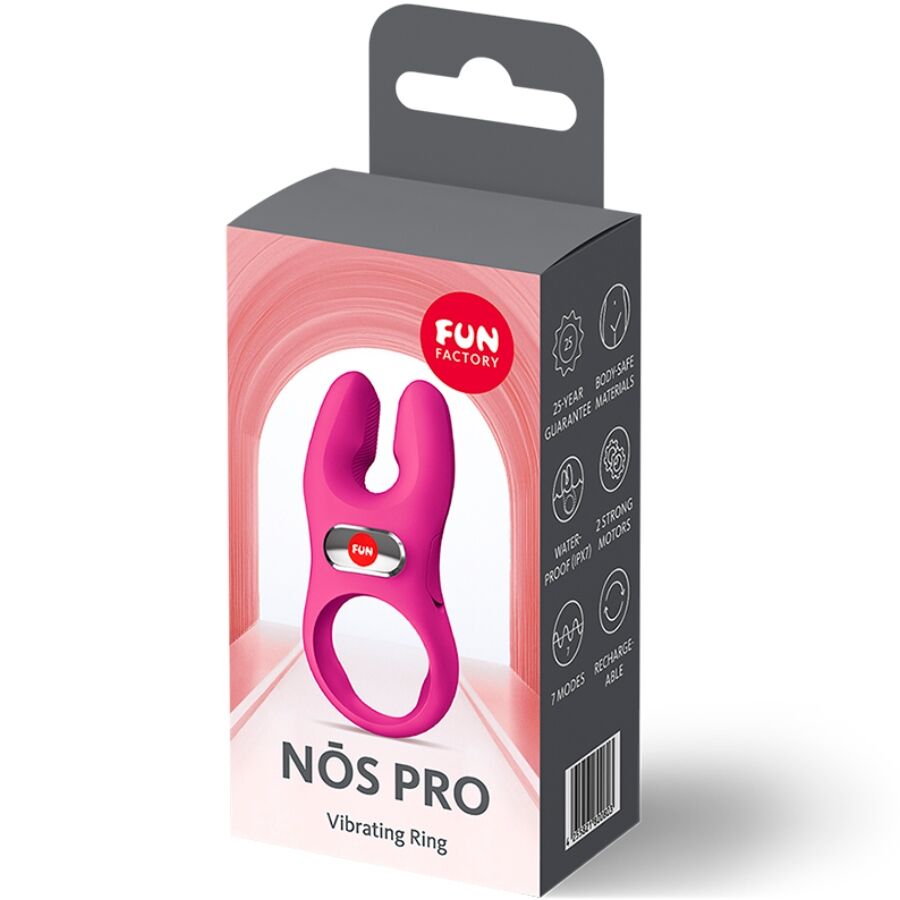 FUN FACTORY - NOS PRO VIBRATING COCK RING MAGENTA - My naughty haven #