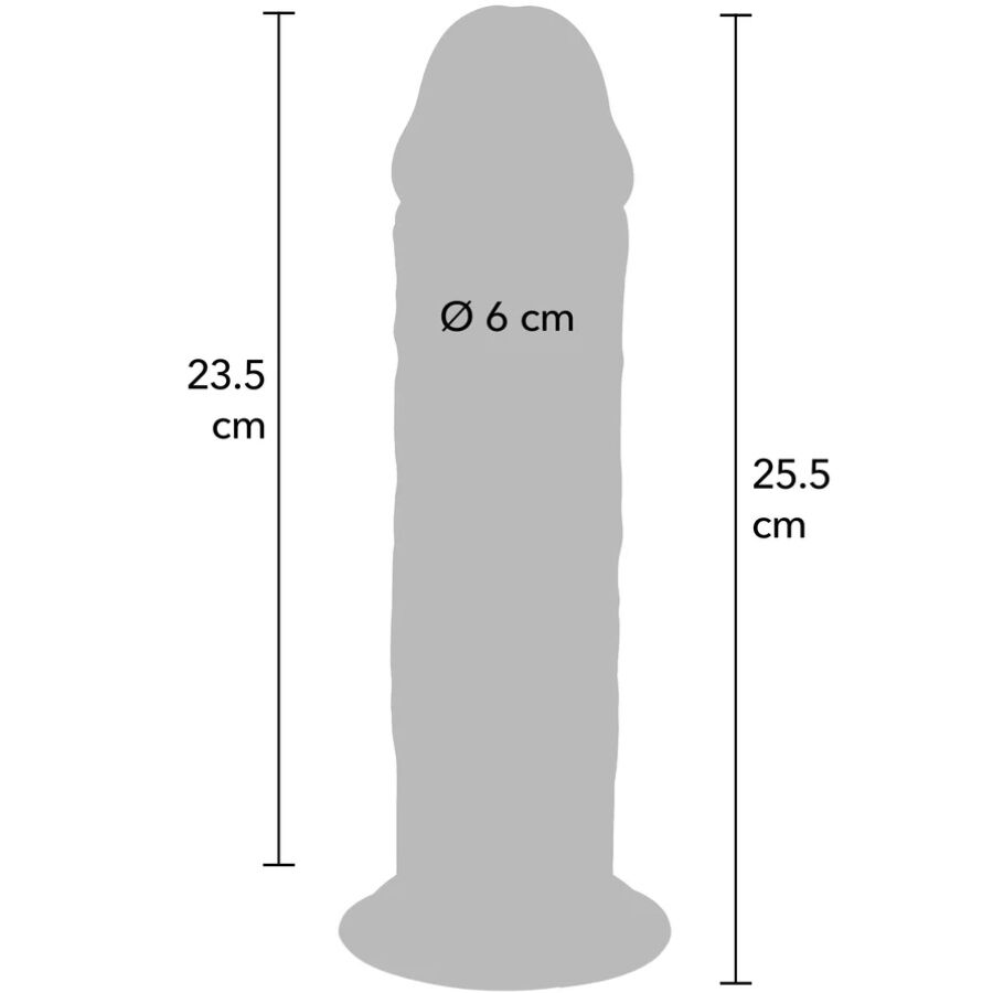 GET REAL - DELUXE THICK DOUBLE-DENSITY TPE DONG 25.5 CM - My naughty haven #