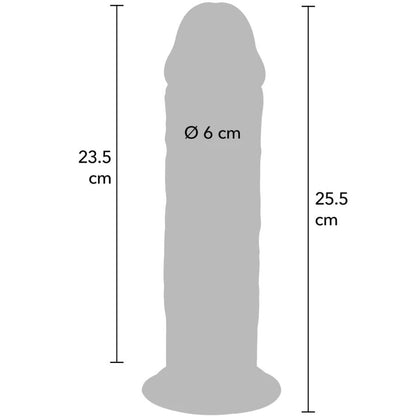 GET REAL - DELUXE THICK DOUBLE-DENSITY TPE DONG 25.5 CM - My naughty haven #