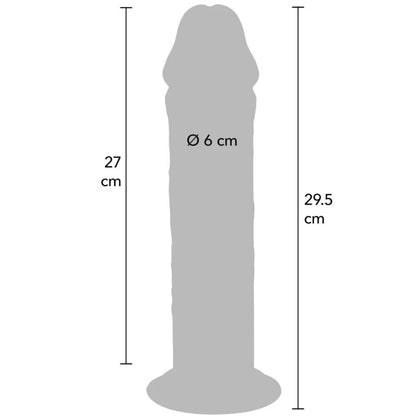 GET REAL - DELUXE THICK DOUBLE-DENSITY TPE DONG 29.5 CM - My naughty haven #