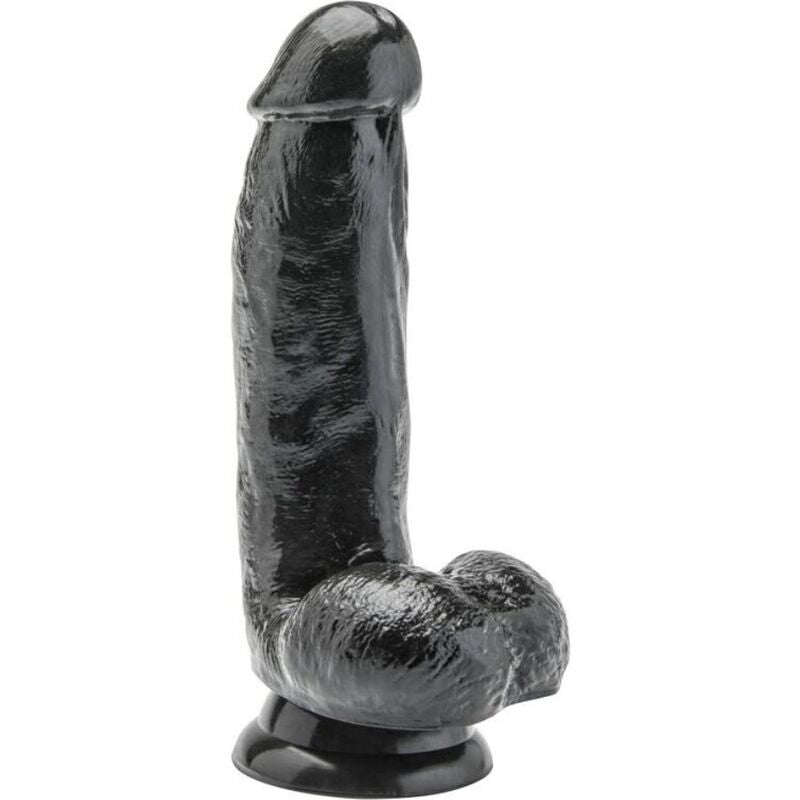 GET REAL - DILDO 12 CM WITH BALLS BLACK - My naughty haven #