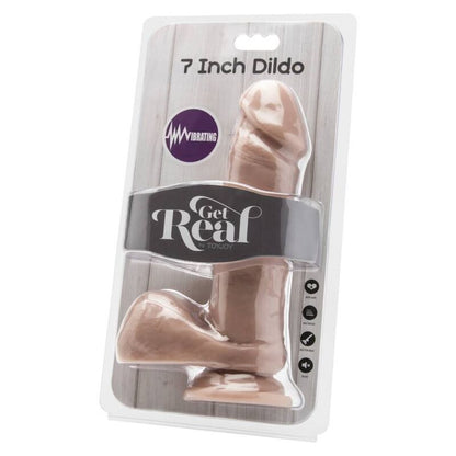 GET REAL - DILDO 18 CM WITH BALLS VIBRATOR SKIN - My naughty haven #