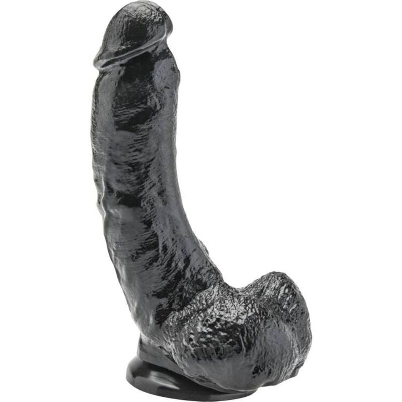 GET REAL - DILDO 20,5 CM WITH BALLS BLACK - My naughty haven #