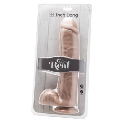 GET REAL - DILDO 28 CM WITH BALLS SKIN - My naughty haven #