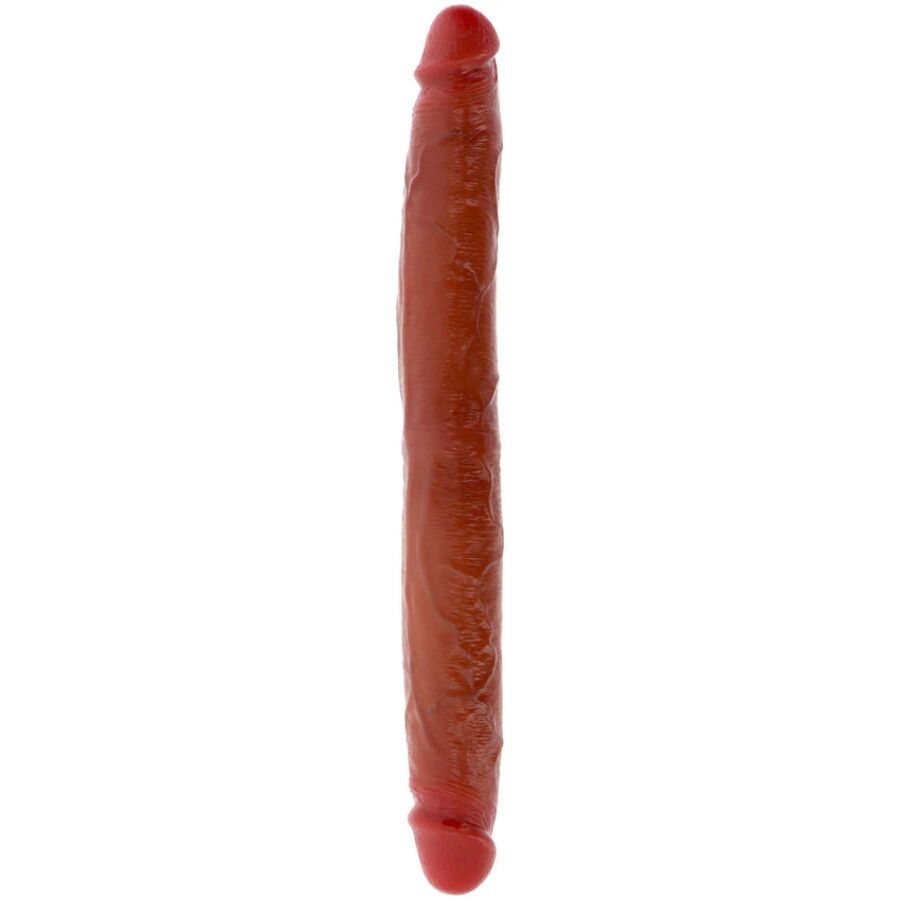 GET REAL - DOUBLE-ENDED SILICONE DILDO CARAMEL 35 CM - My naughty haven #