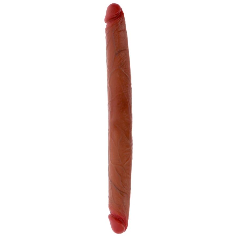 GET REAL - DOUBLE-ENDED SILICONE DILDO CARAMEL 40 CM - My naughty haven #