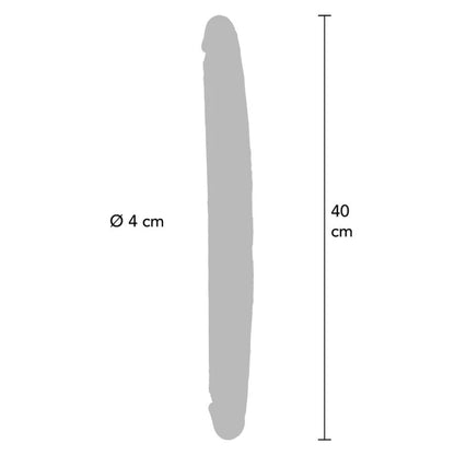 GET REAL - DOUBLE-ENDED SILICONE DILDO CARAMEL 40 CM - My naughty haven #