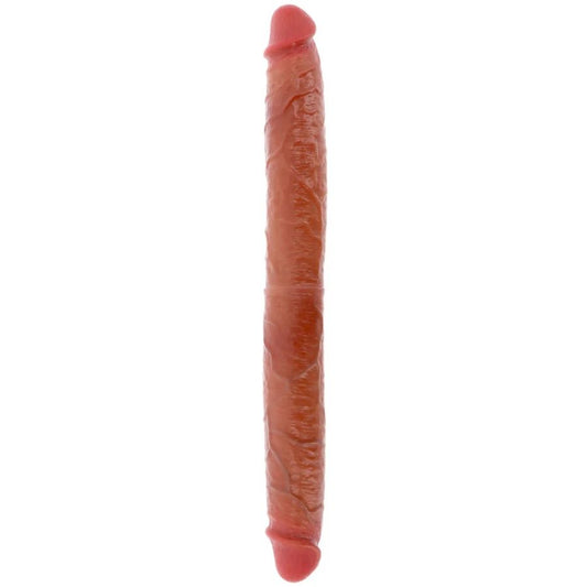 GET REAL - DOUBLE-ENDED SILICONE DILDO CARAMEL 46 CM - My naughty haven #