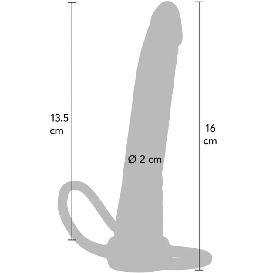 GET REAL - DOUBLE TROUBLE SILICONE ANAL PENETRATOR 16 CM - My naughty haven #