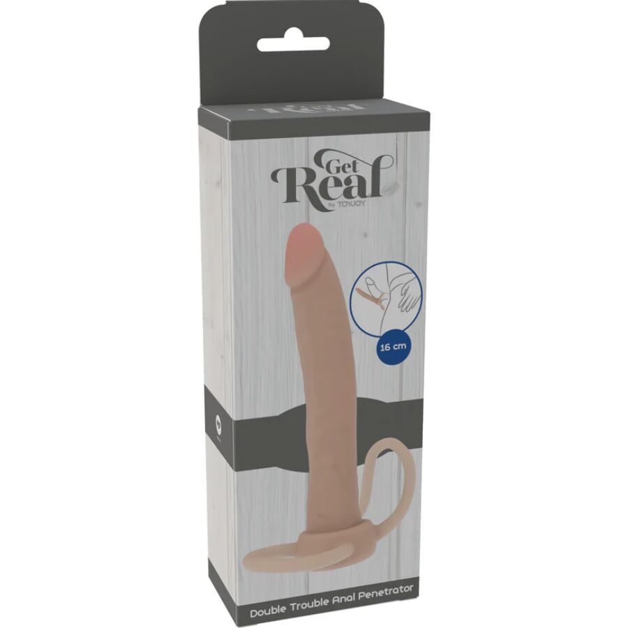 GET REAL - DOUBLE TROUBLE SILICONE ANAL PENETRATOR 16 CM - My naughty haven #
