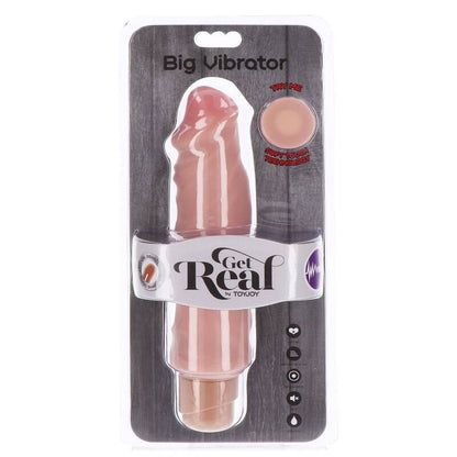 GET REAL - DUAL DENSITY BIG VIBRATOR 20,5 CM SKIN - My naughty haven #