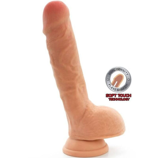 GET REAL - DUAL DENSITY DILDO 25,5 CM BALLS SKIN - My naughty haven #