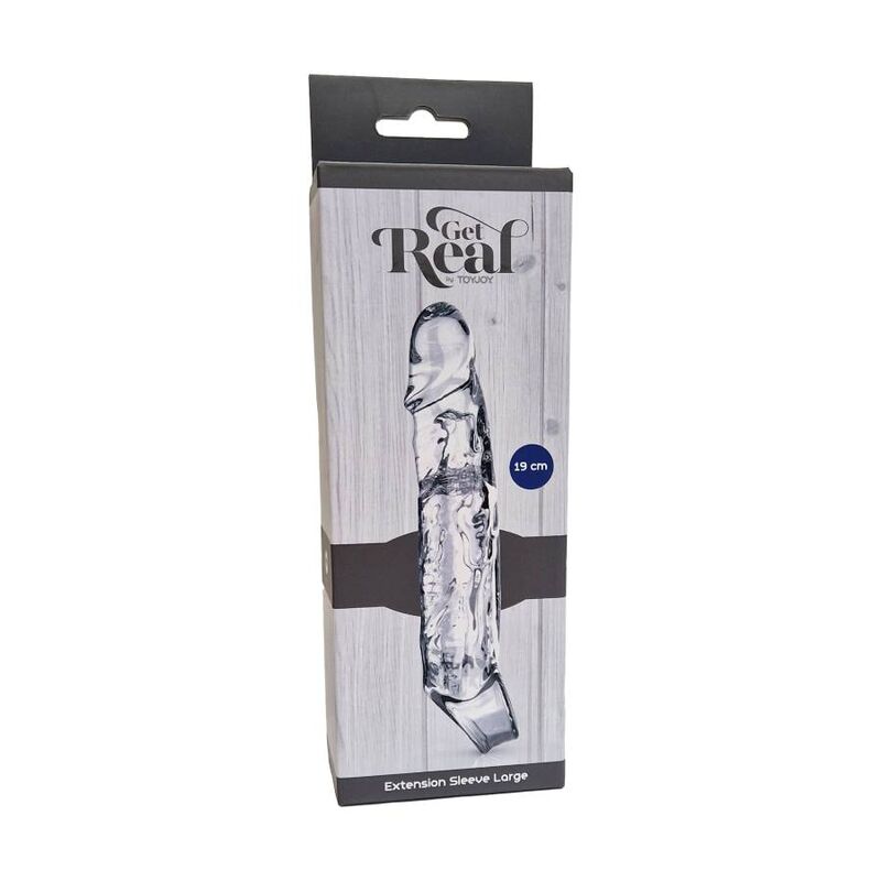 GET REAL - EXTENSION LONG 19 CM TRANSPARENT - My naughty haven #