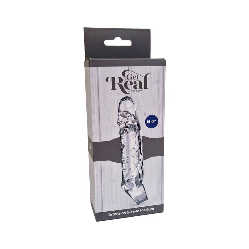 GET REAL - EXTENSION SLEEVE MEDIUM TRANSPARENT - My naughty haven #