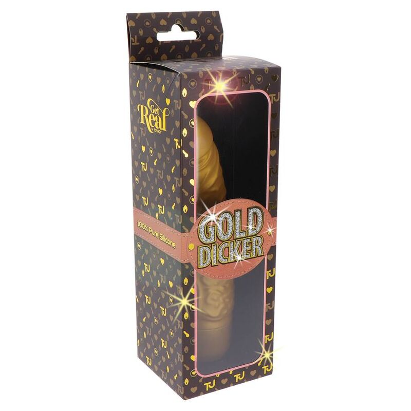 GET REAL - GOLD DICKER STIM VIBRATOR GOLD - My naughty haven #