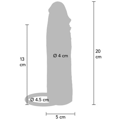 GET REAL - HYDRATED SKIN SILICONE PENIS SLEEVE CARAMEL 20 CM - My naughty haven #