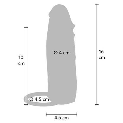 GET REAL - HYDRATED SKIN SILICONE VIBRATING PENIS SLEEVE CARAMEL 16 CM - My naughty haven #