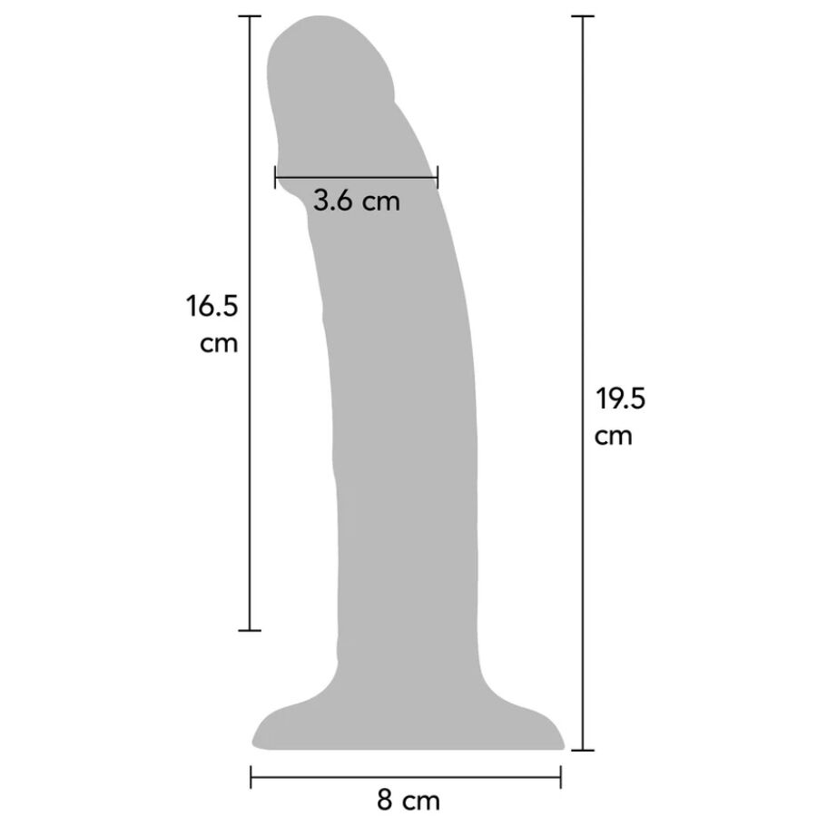 GET REAL - REALISTIC SILICONE VIBRATING DILDO CLEAR 19.5 CM - My naughty haven #