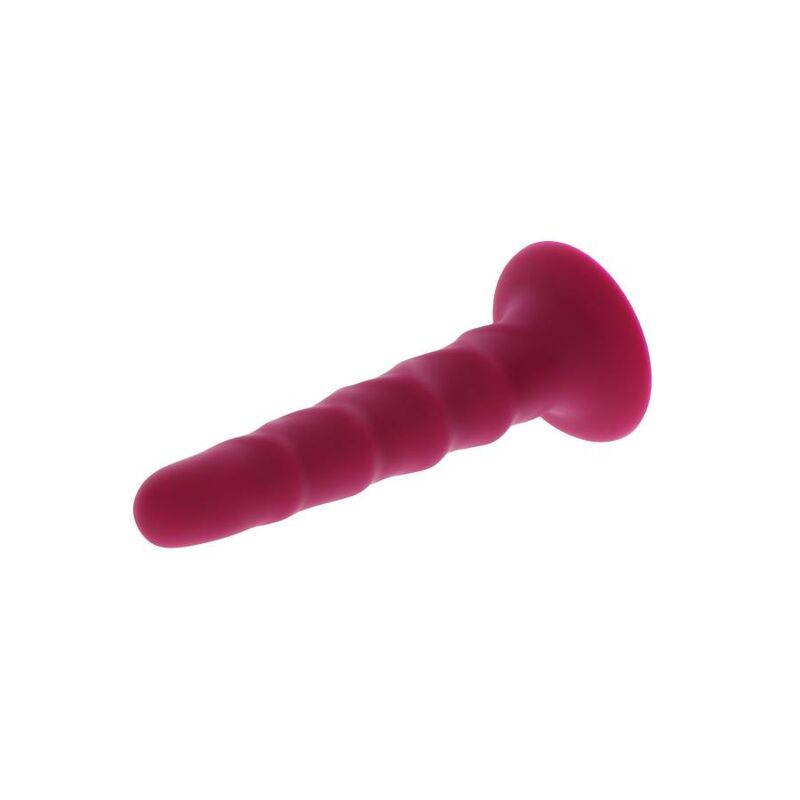 GET REAL - RIBBED DONG 12 CM RED - My naughty haven #