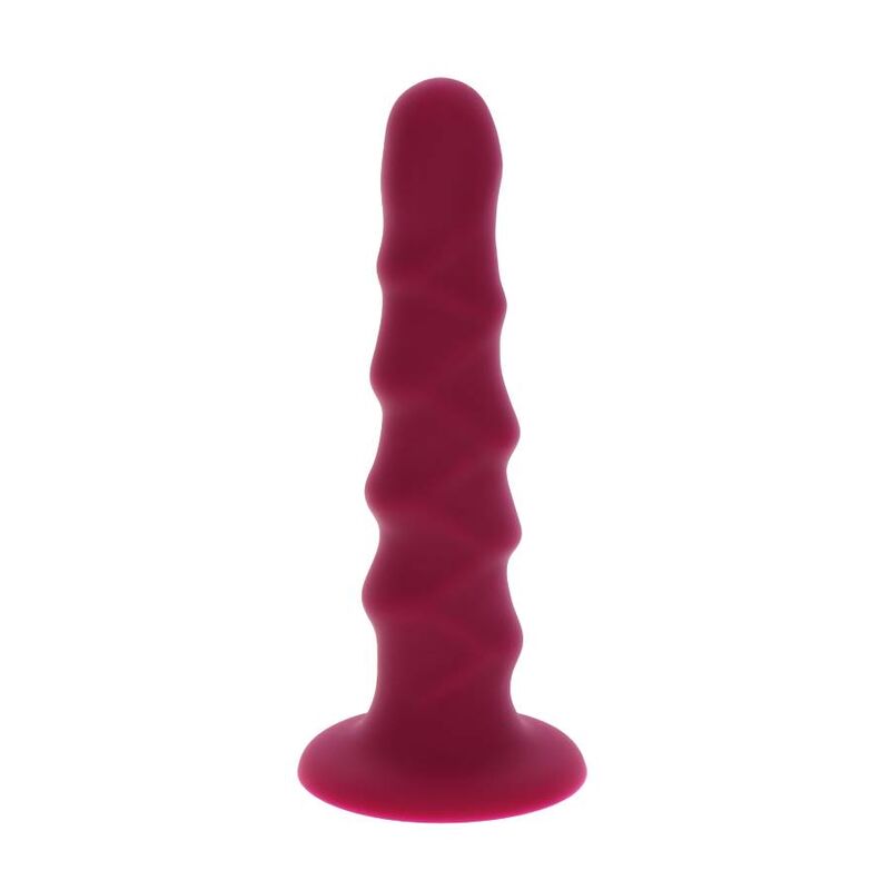 GET REAL - RIBBED DONG 12 CM RED - My naughty haven #