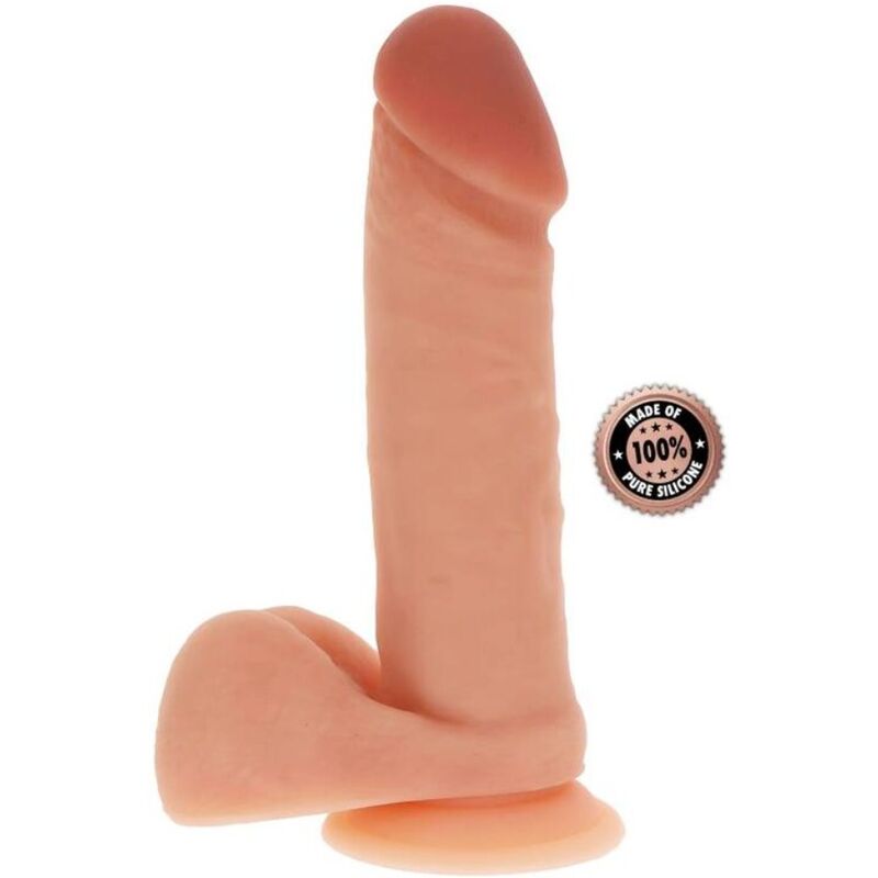 GET REAL - SILICONE DILDO 20,5 CM W BALLS SKIN - My naughty haven #