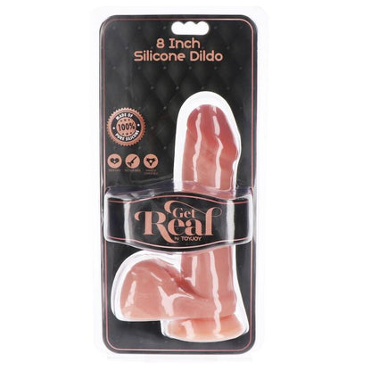 GET REAL - SILICONE DILDO 20,5 CM W BALLS SKIN - My naughty haven #