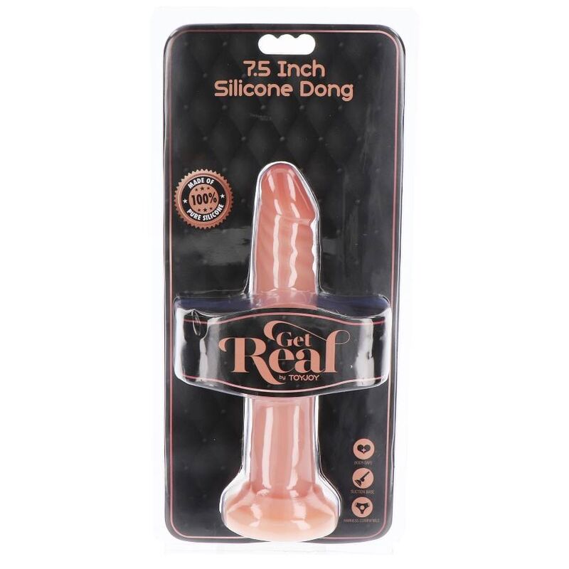 GET REAL - SILICONE DONG 19 CM SKIN - My naughty haven #