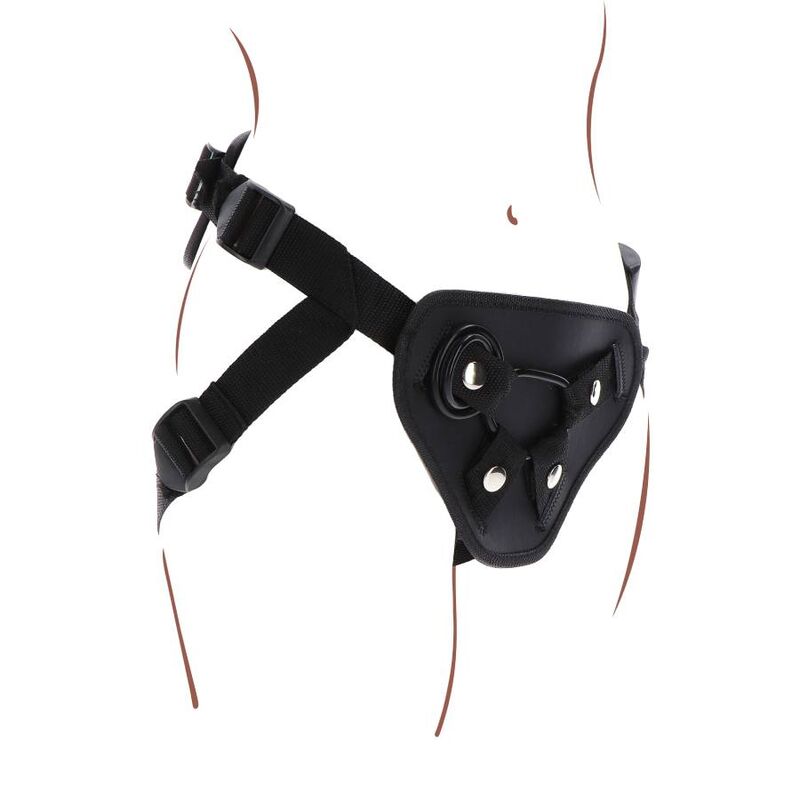 GET REAL - STRAP-ON DELUXE HARNESS BLACK - My naughty haven #