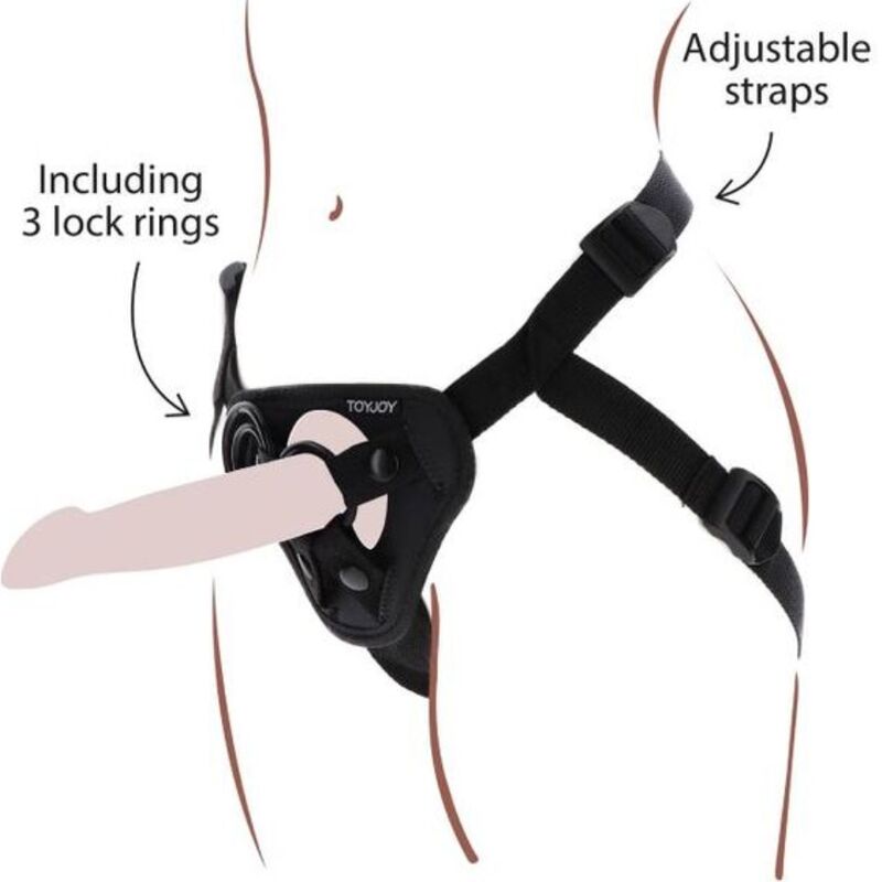 GET REAL - STRAP-ON HARNESS BLACK - My naughty haven #