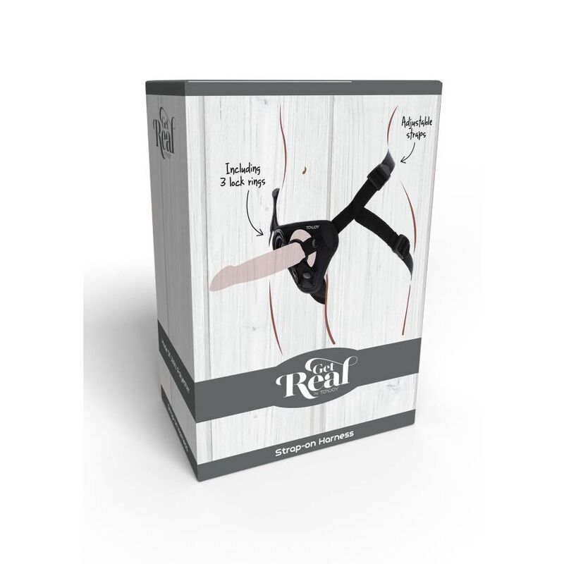 GET REAL - STRAP-ON HARNESS BLACK - My naughty haven #