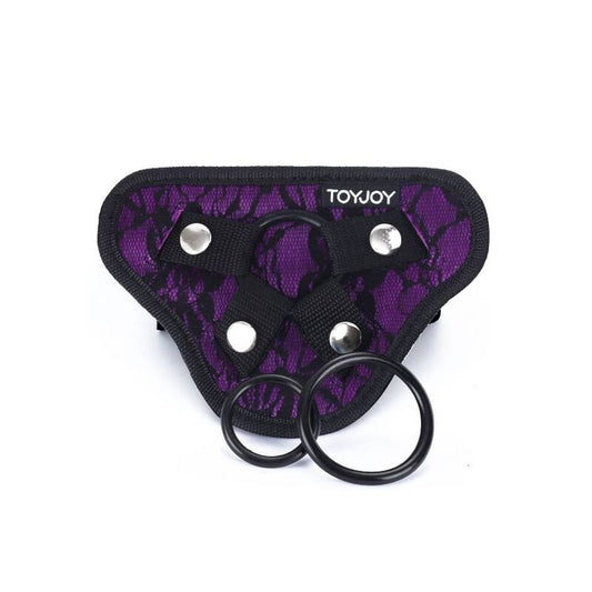 GET REAL - STRAP-ON LACE HARNESS PURPLE - My naughty haven #