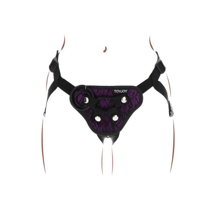 GET REAL - STRAP-ON LACE HARNESS PURPLE - My naughty haven #