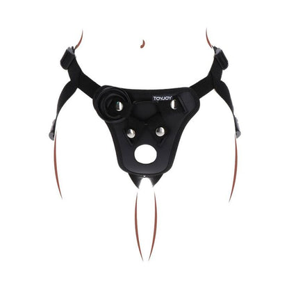 GET REAL - STRAP-ON PLEASURE HARNESS BLACK - My naughty haven #