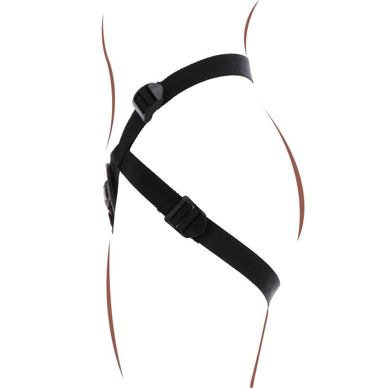 GET REAL - STRAP-ON PLEASURE HARNESS BLACK - My naughty haven #