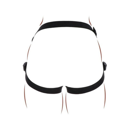 GET REAL - STRAP-ON PLEASURE HARNESS BLACK - My naughty haven #