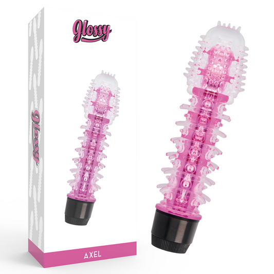 GLOSSY - AXEL VIBRATOR PINK - My naughty haven #