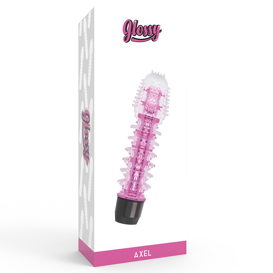 GLOSSY - AXEL VIBRATOR PINK - My naughty haven #