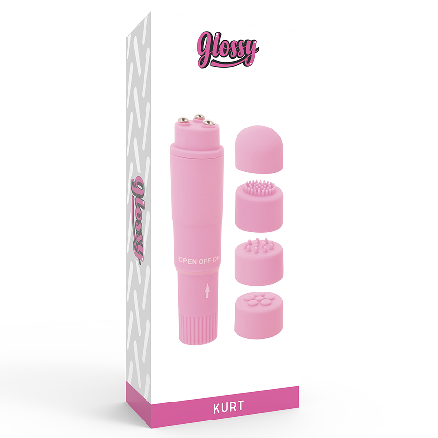 GLOSSY - KURT POCKET MASSAGER PINK - My naughty haven #