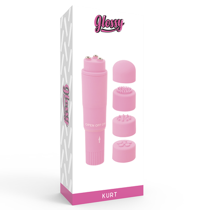GLOSSY - KURT POCKET MASSAGER PINK - My naughty haven #